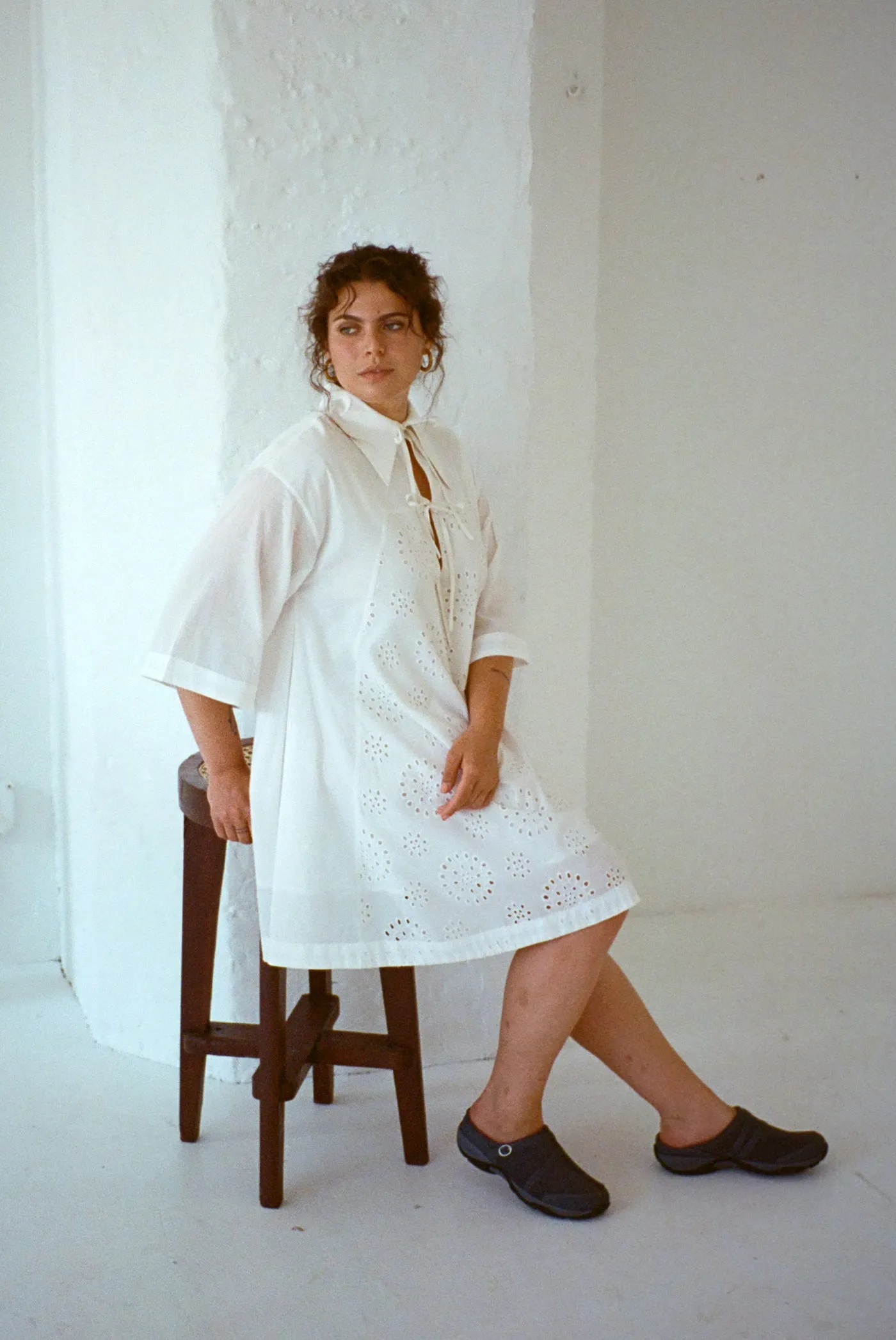Apron Dress - Salt Eyelet | Parallel