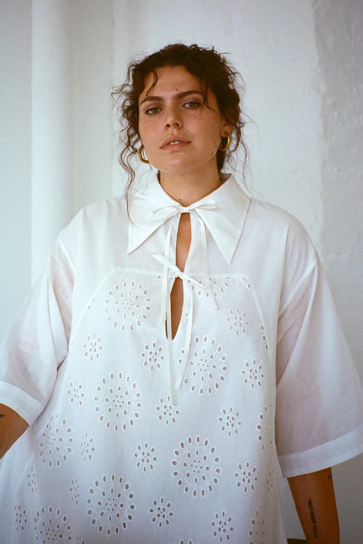 Apron Dress - Salt Eyelet | Parallel