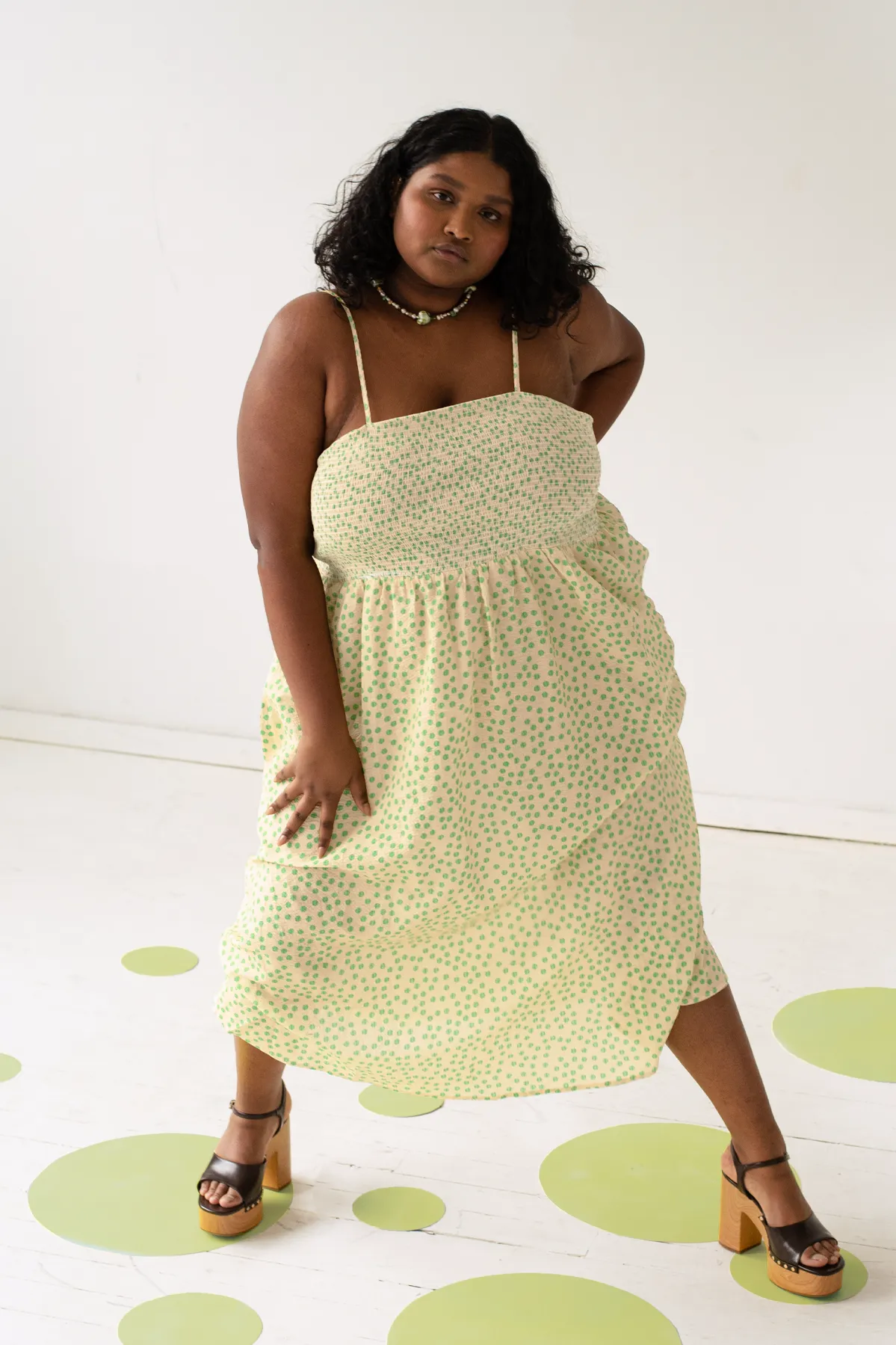 Marais Dress - Pistachio Dot sold by WRAY product image thumbnail 2