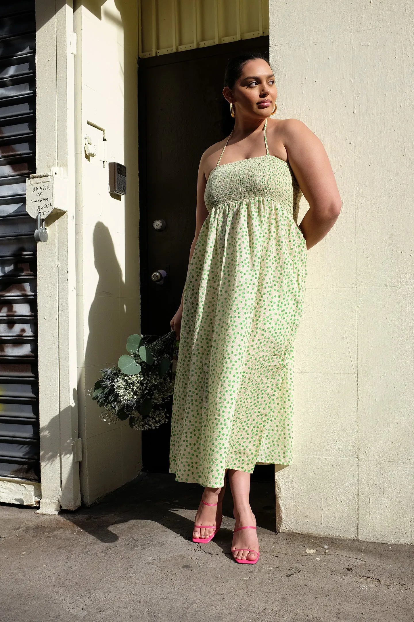 Marais Dress - Pistachio Dot sold by WRAY product image thumbnail 5