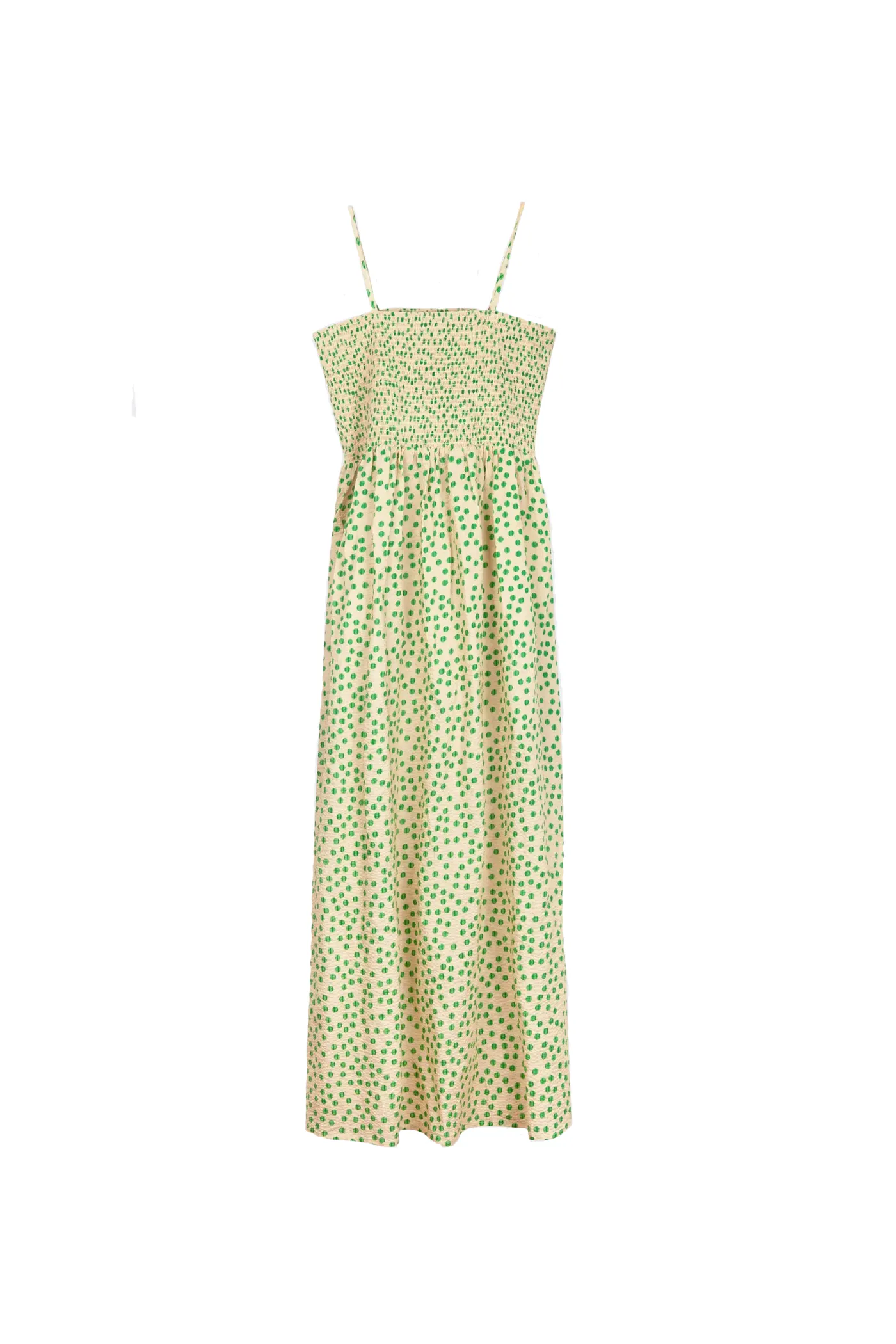 Marais Dress - Pistachio Dot sold by WRAY