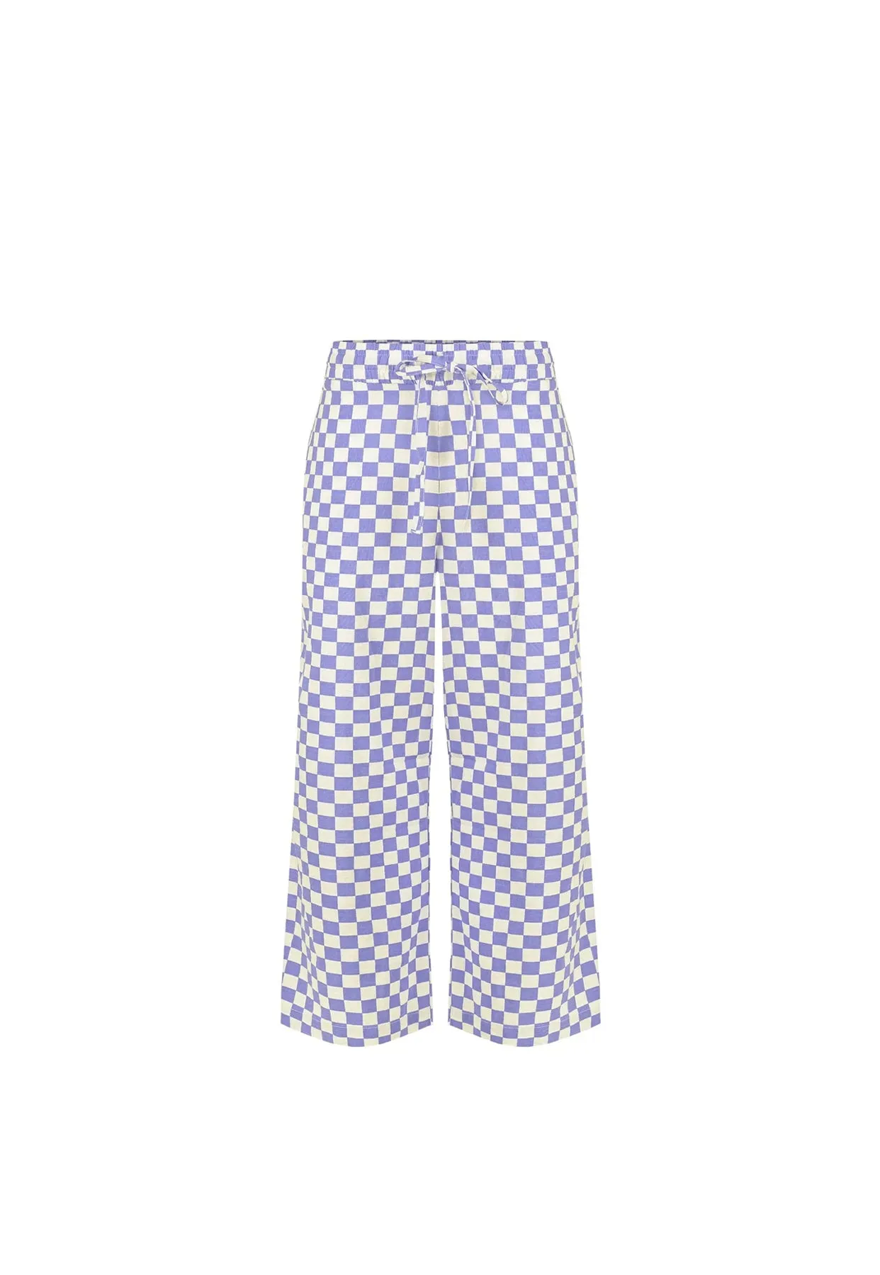 Lounge Pants - Lilac Check sold by WRAY