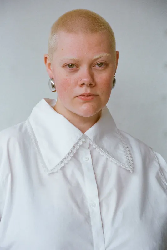 Madeline Top - Salt sold by WRAY