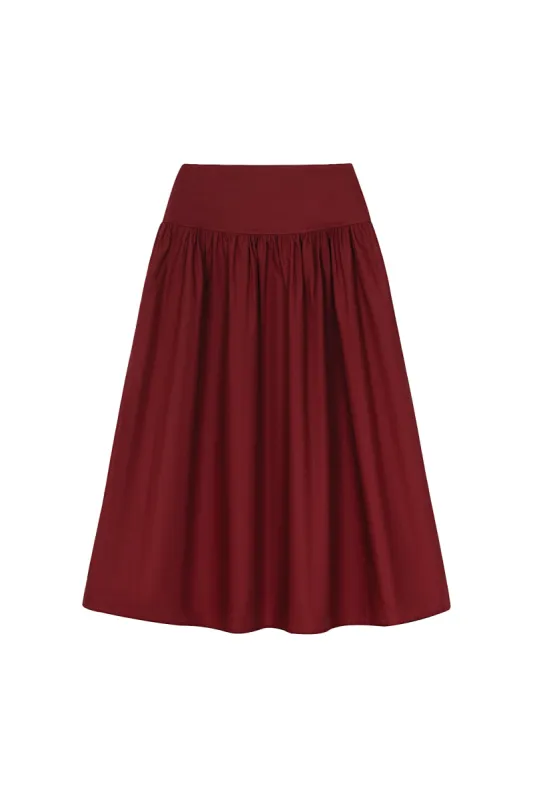 Lulu Skirt - Merlot sold by WRAY