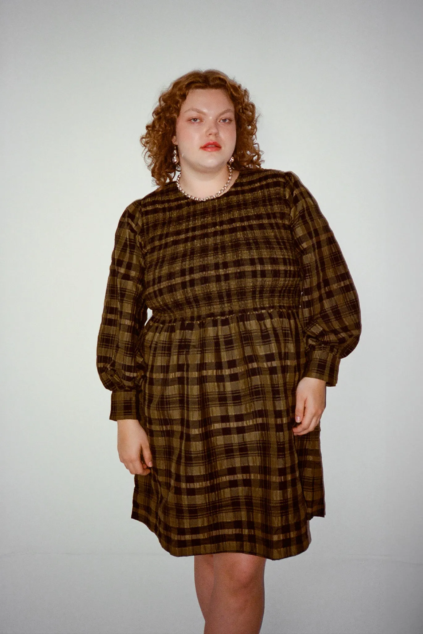 Lana Dress - Green Weave sold by WRAY product image thumbnail 4