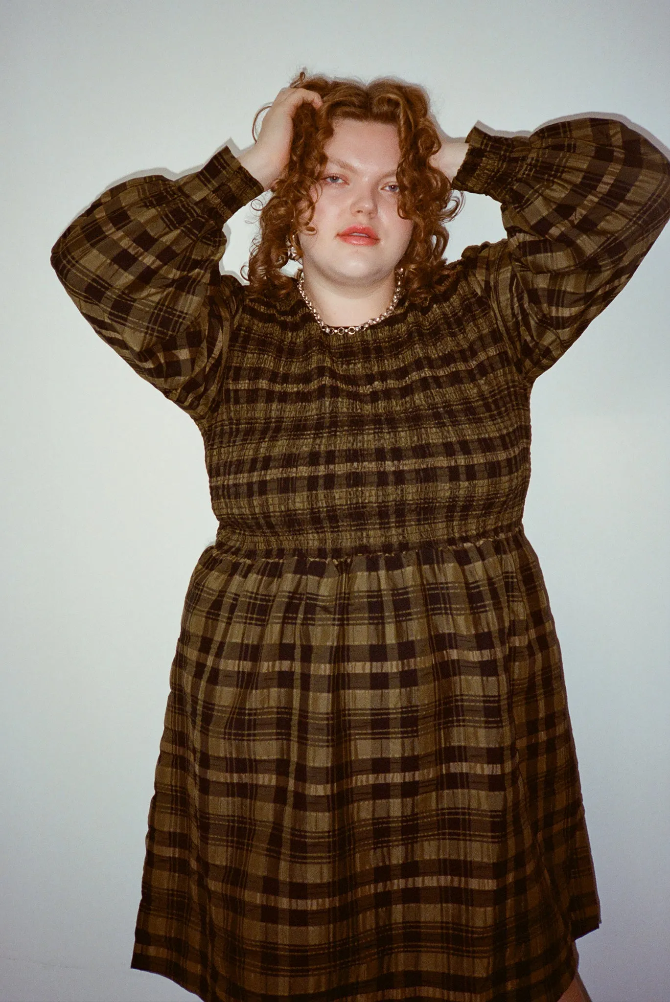 Lana Dress - Green Weave sold by WRAY product image thumbnail 5