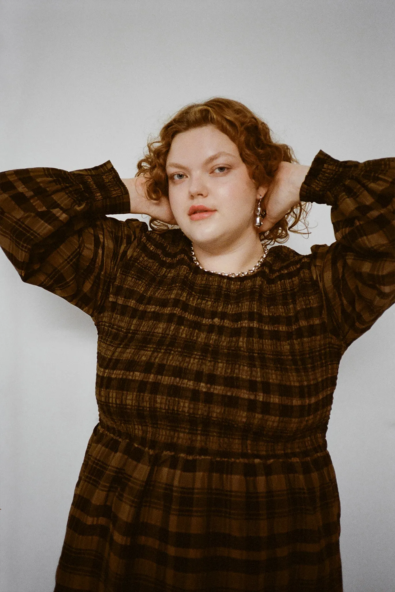 Lana Dress - Green Weave sold by WRAY product image thumbnail 3