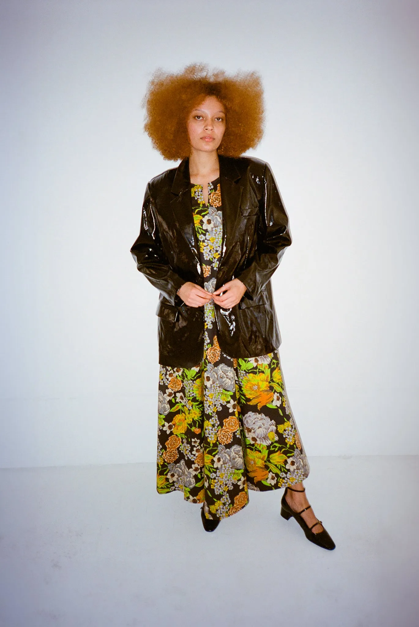 Vegan Leather Blazer - Oil Slick sold by WRAY product image thumbnail 4