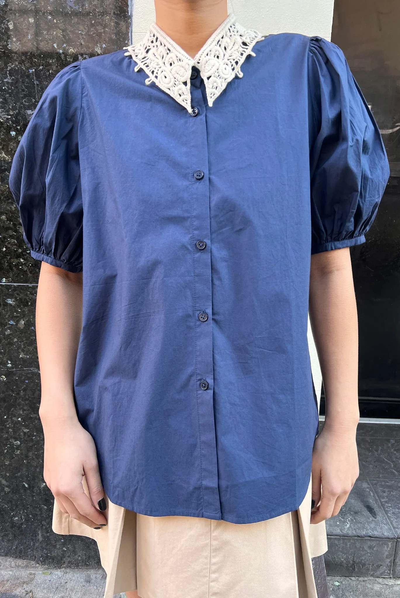 Emma Top - Navy sold by WRAY