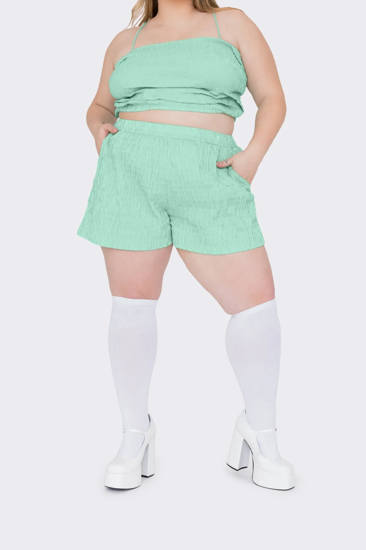 Wrapped Bandeau Top - Lawn Stripe sold by WRAY product image thumbnail 5