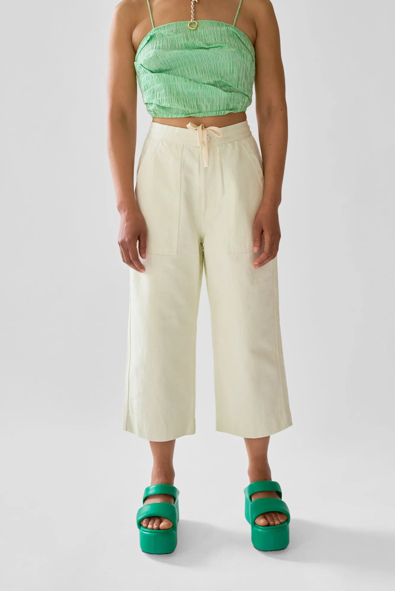 Wrapped Bandeau Top - Lawn Stripe sold by WRAY product image thumbnail 4