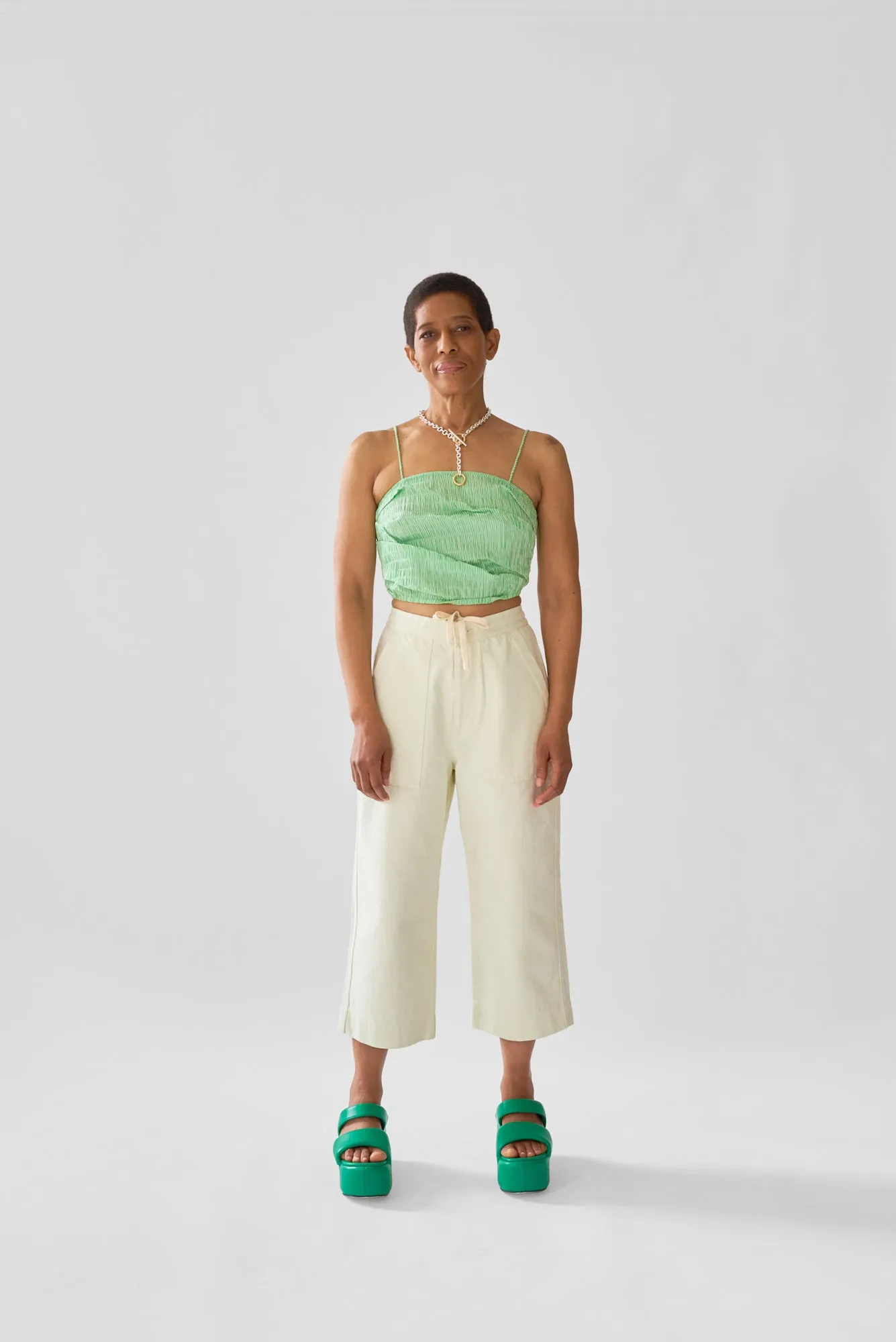 Wrapped Bandeau Top - Lawn Stripe sold by WRAY product image thumbnail 3