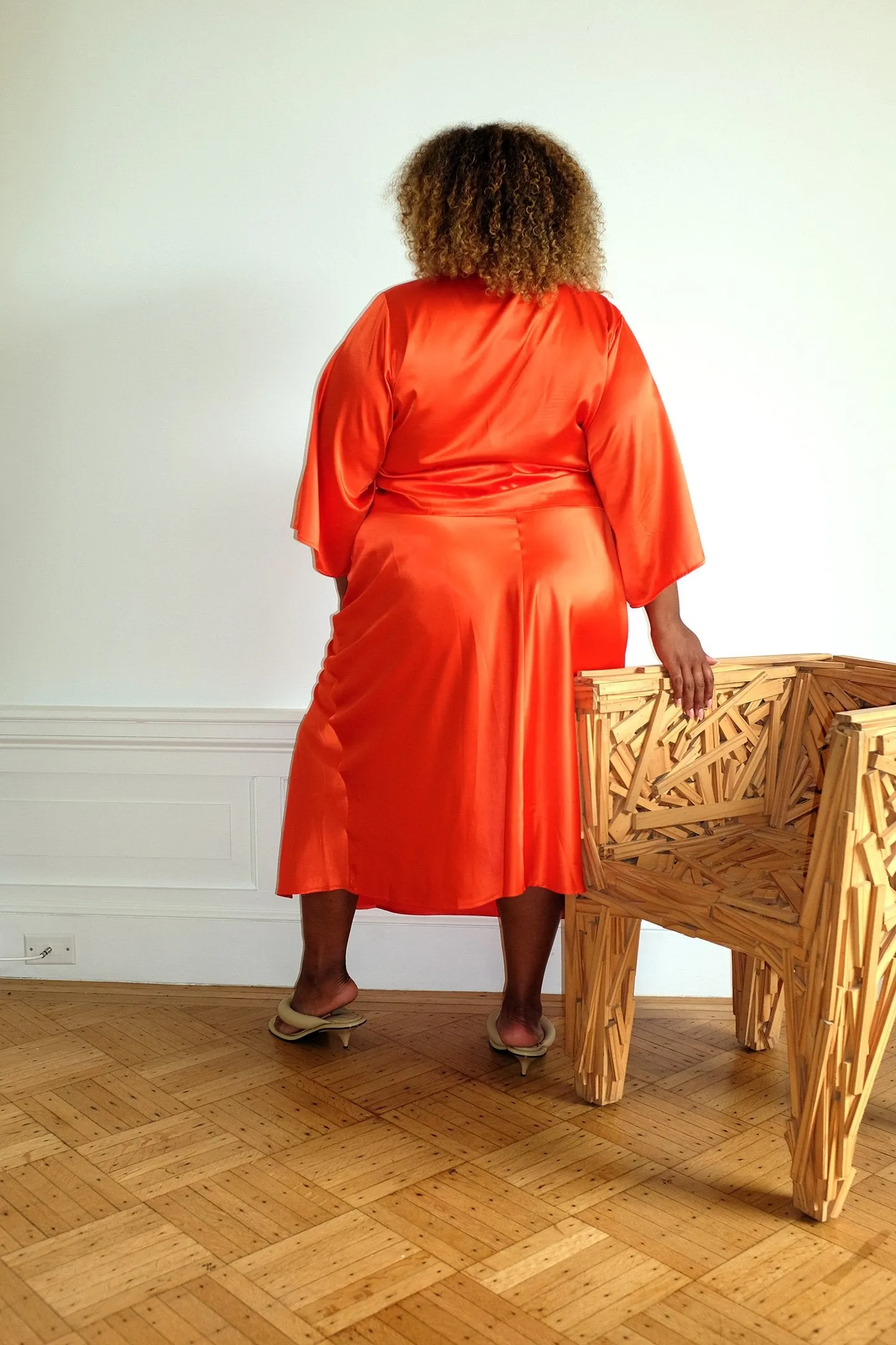 Slit Skirt - Construction Orange sold by WRAY product image thumbnail 5