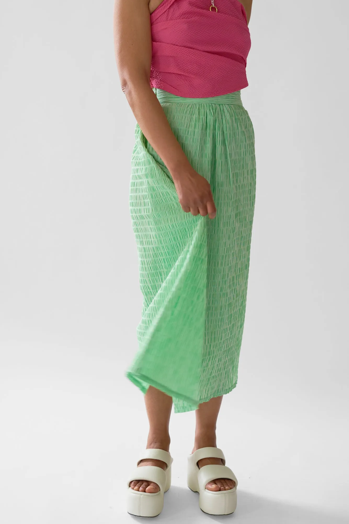 Saturday Skirt - Lawn Stripe sold by WRAY product image thumbnail 4