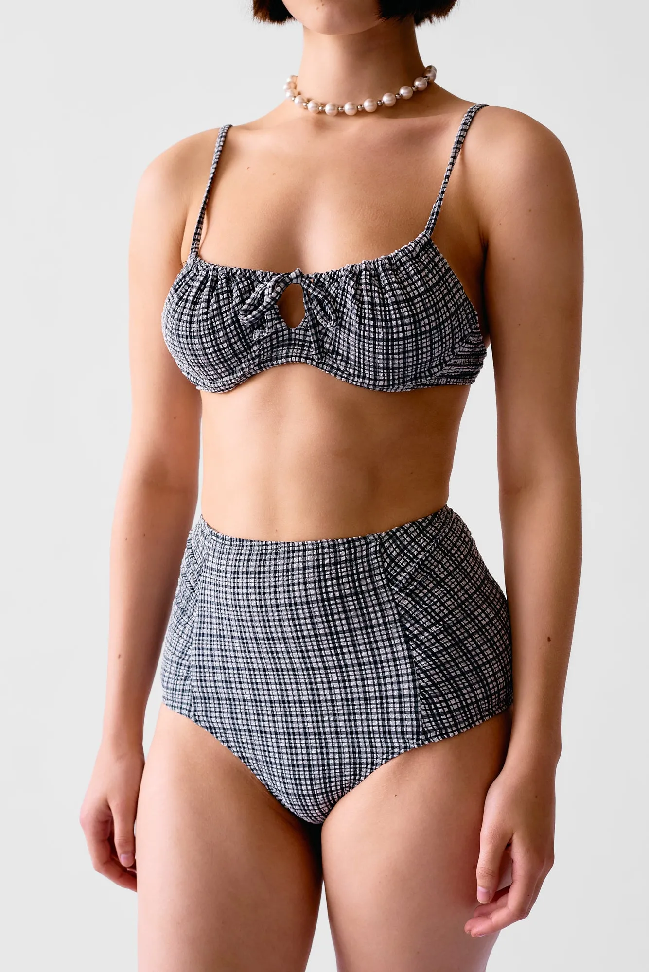 Neve Bikini Bottom - Graphic Gingham sold by WRAY product image thumbnail 3