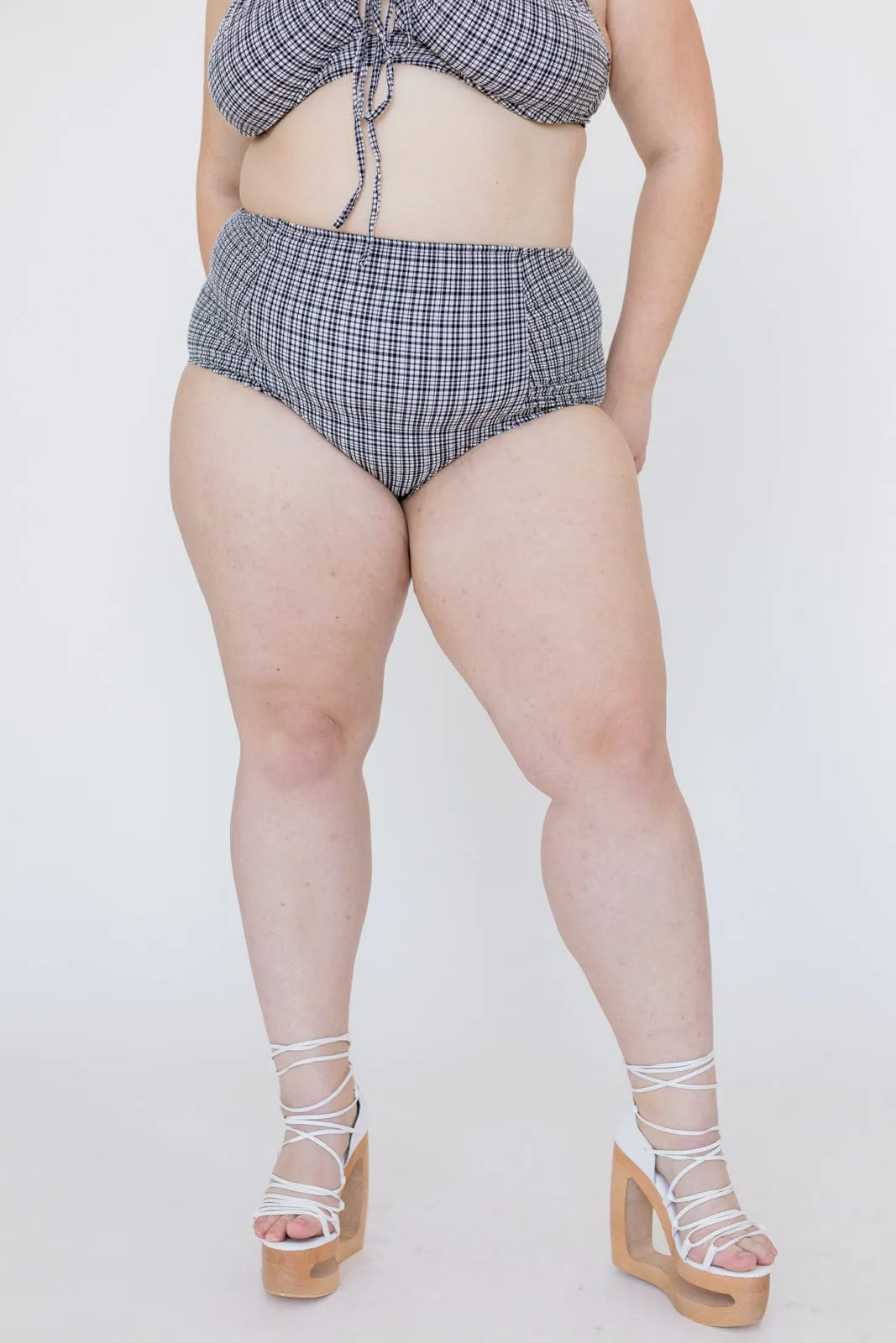 Neve Bikini Bottom - Graphic Gingham sold by WRAY product image thumbnail 4