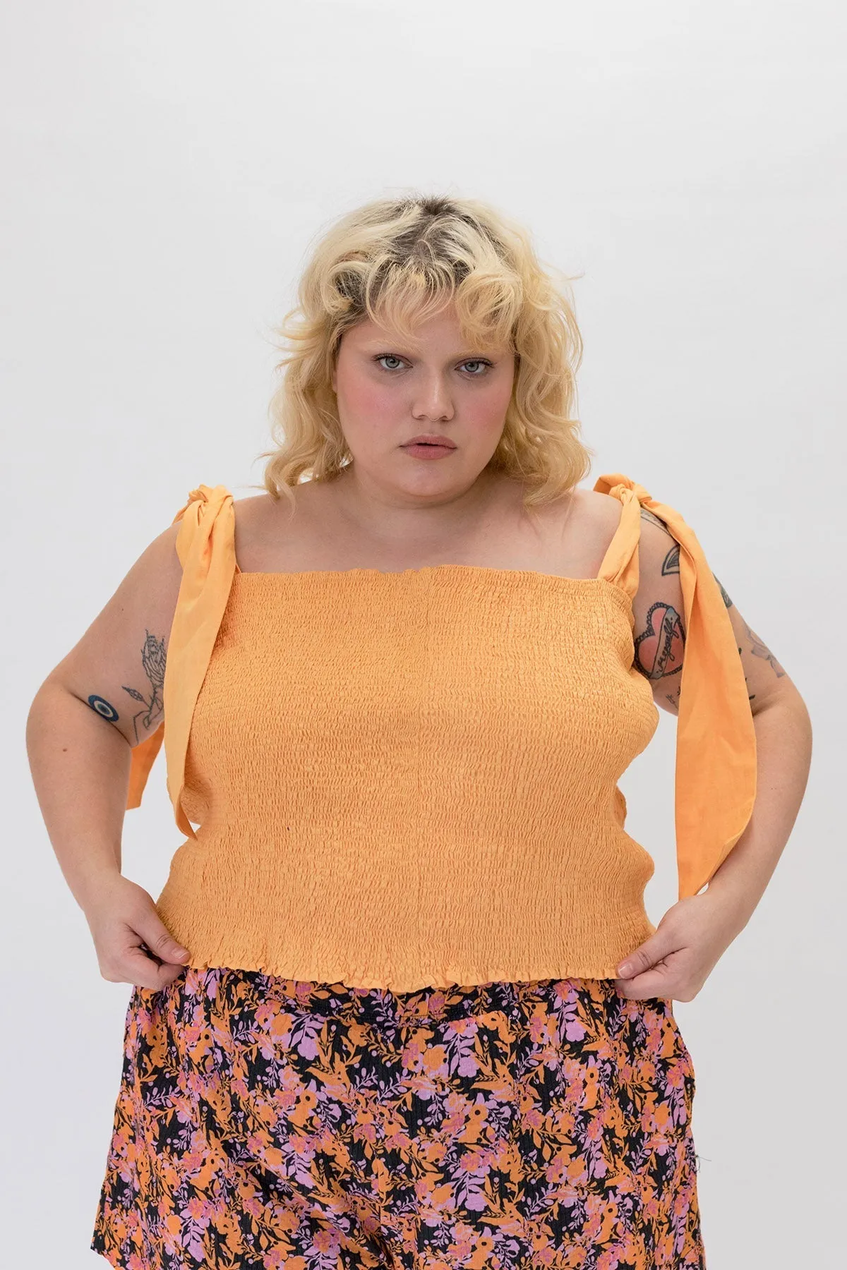 Montmartre Top - Cantaloupe sold by WRAY product image thumbnail 4