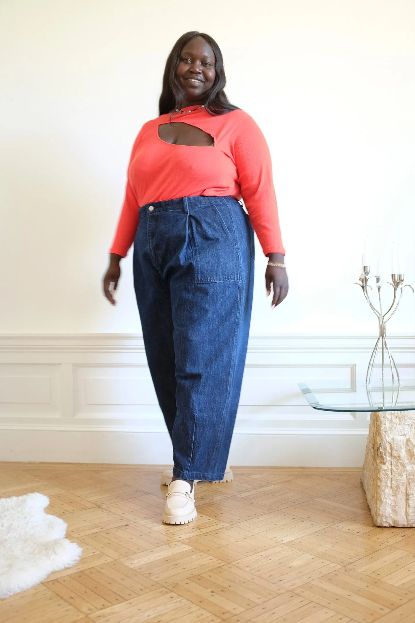 Long Sleeve Cut Out Top - Chili Pepper sold by WRAY product image thumbnail 3