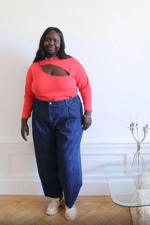 Long Sleeve Cut Out Top - Chili Pepper sold by WRAY product image thumbnail 5