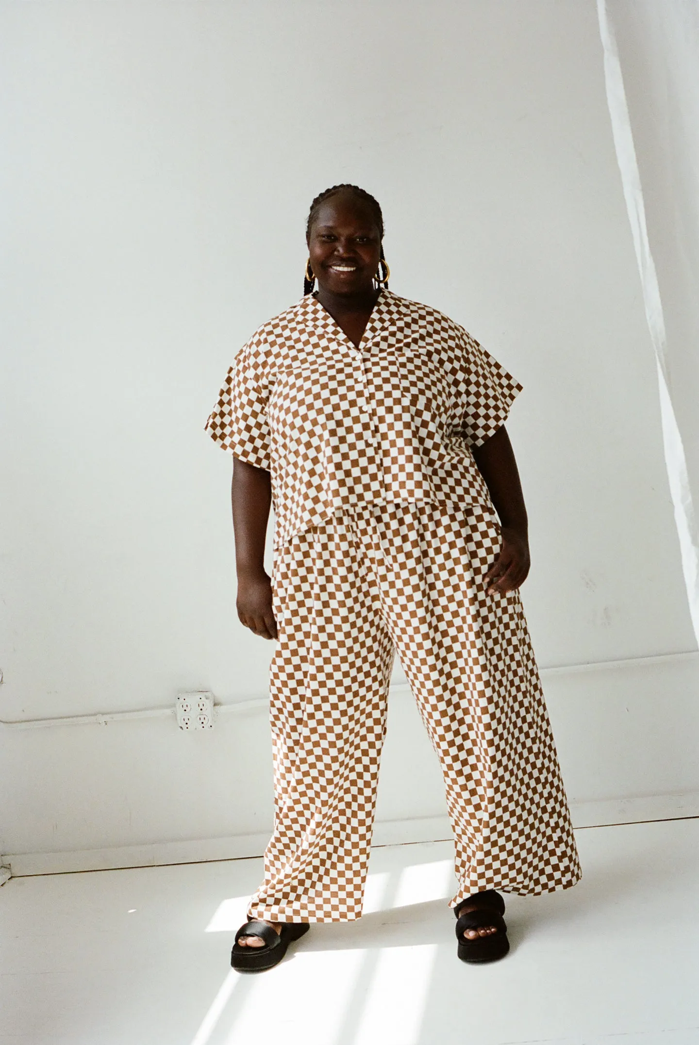 Long Lounge Set - Toast Check sold by WRAY