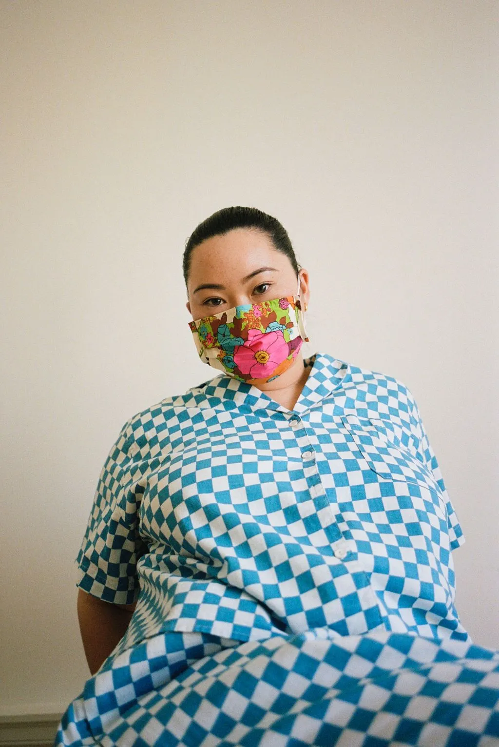 Long Lounge Set - Aqua Check sold by WRAY