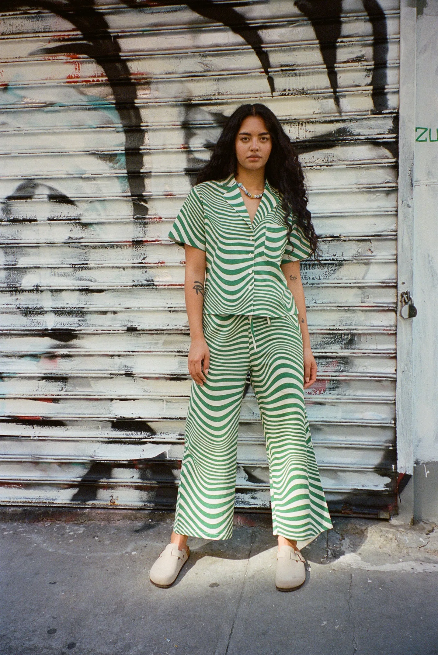 Long Lounge Set - Algae Swirl sold by WRAY product image thumbnail 3