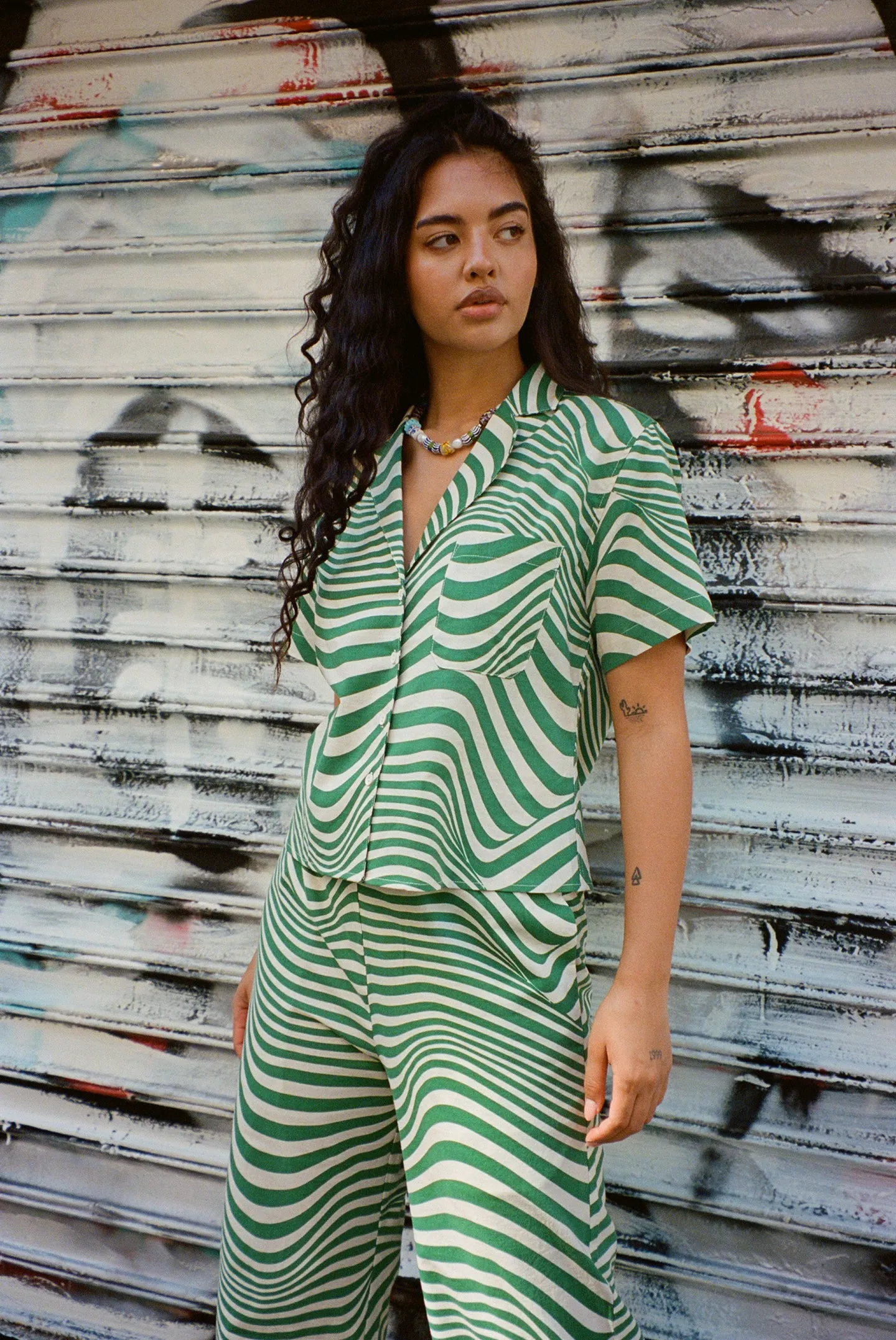 Long Lounge Set - Algae Swirl sold by WRAY