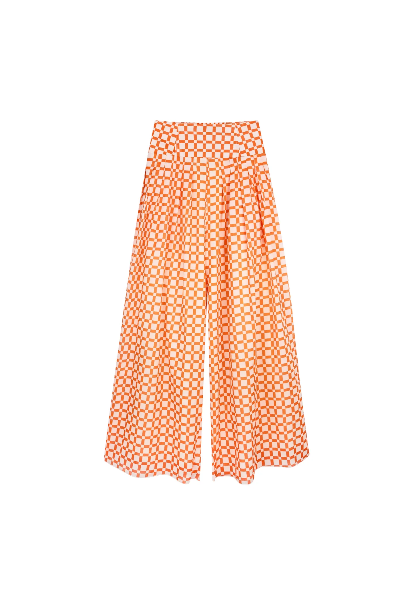 @itsmekellieb X WRAY Knot Pants - Sunset Basket Check sold by WRAY