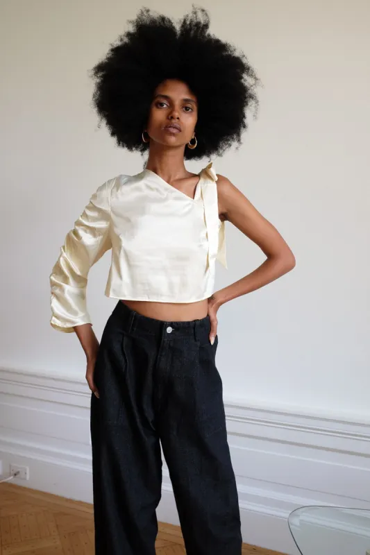 Kellie Top - Parchment sold by WRAY