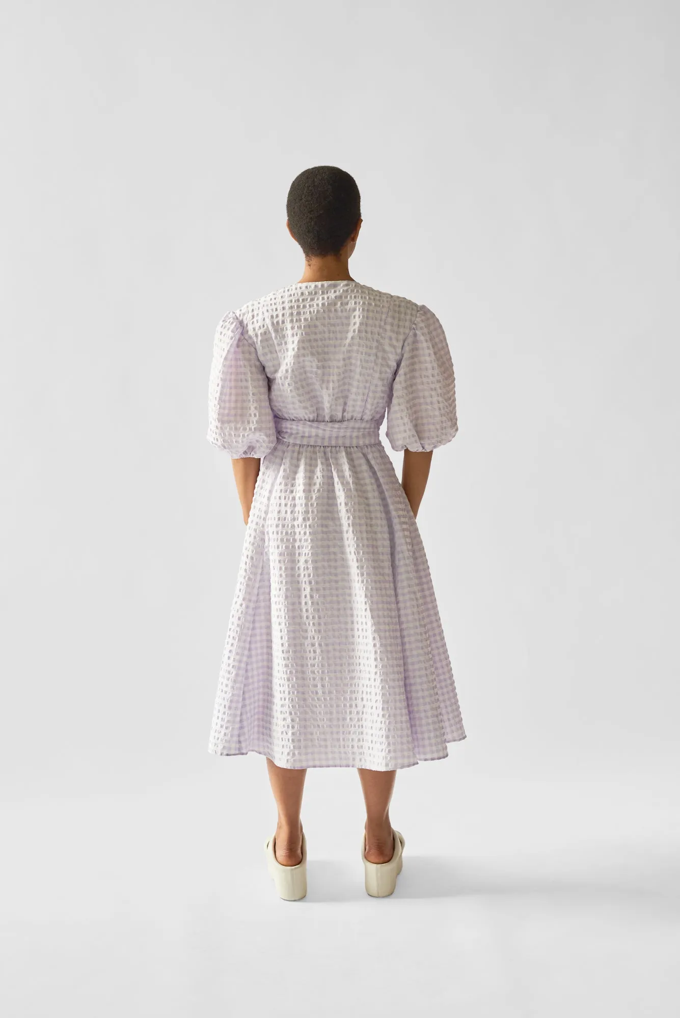 Juliette Dress - Hyacinth Gingham sold by WRAY product image thumbnail 3