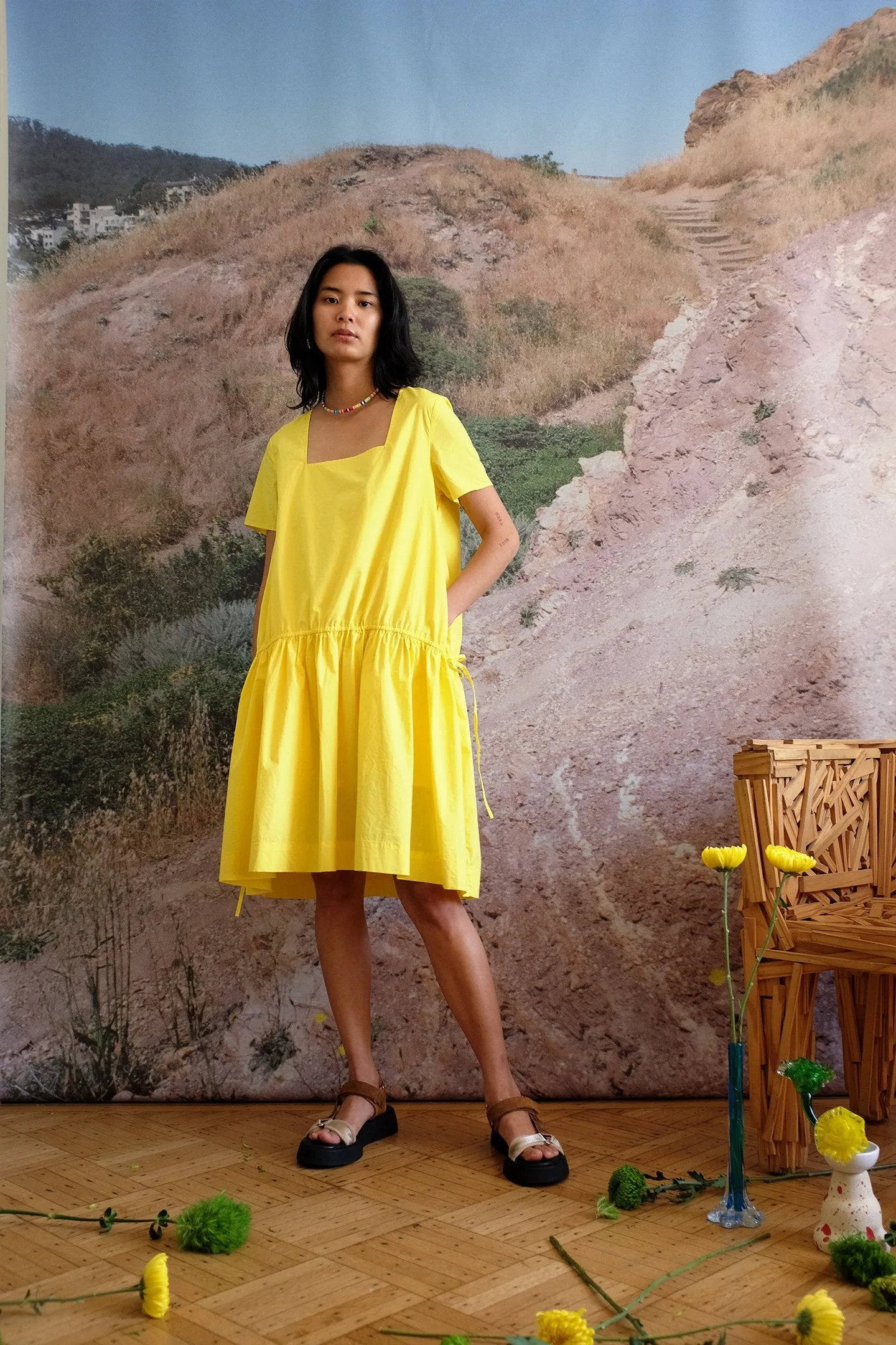Helen Dress - Limoncello sold by WRAY