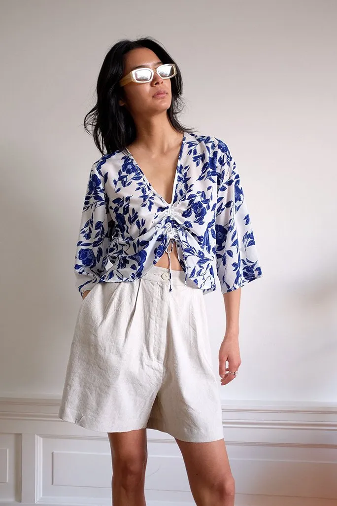 Hayley Top - Pottery Floral sold by WRAY