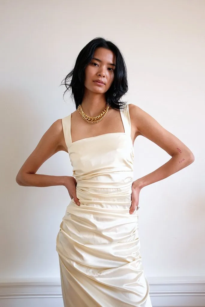 Dion Dress - Parchment sold by WRAY product image thumbnail 5