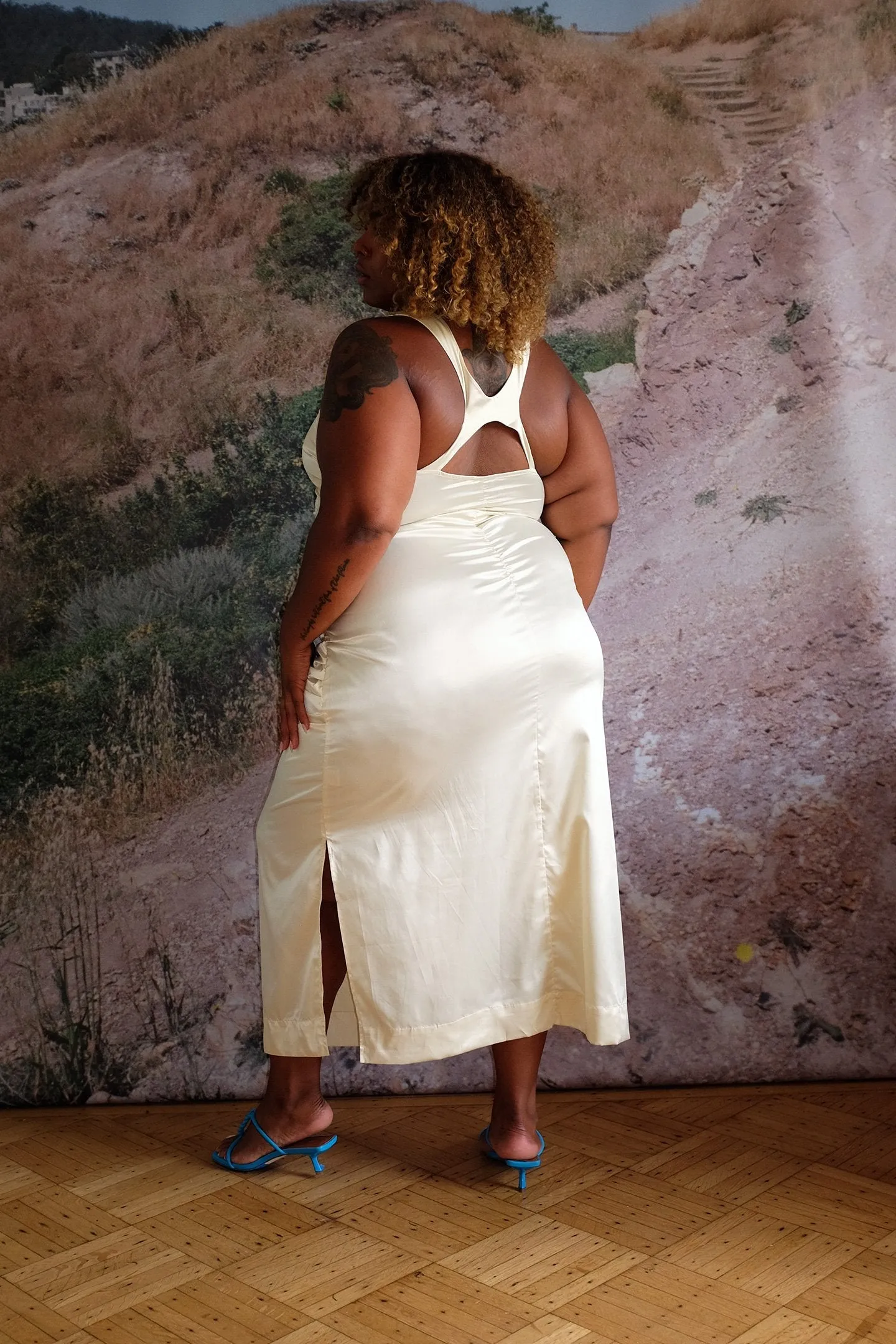 Dion Dress - Parchment sold by WRAY product image thumbnail 3