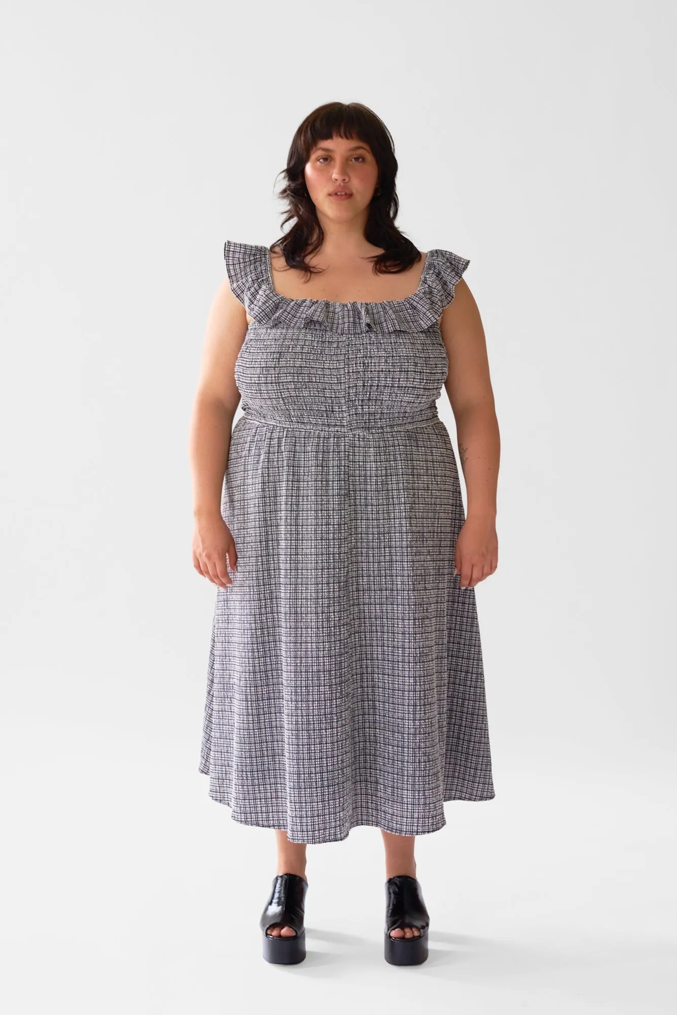 Claude Dress - Graphic Gingham sold by WRAY product image thumbnail 3