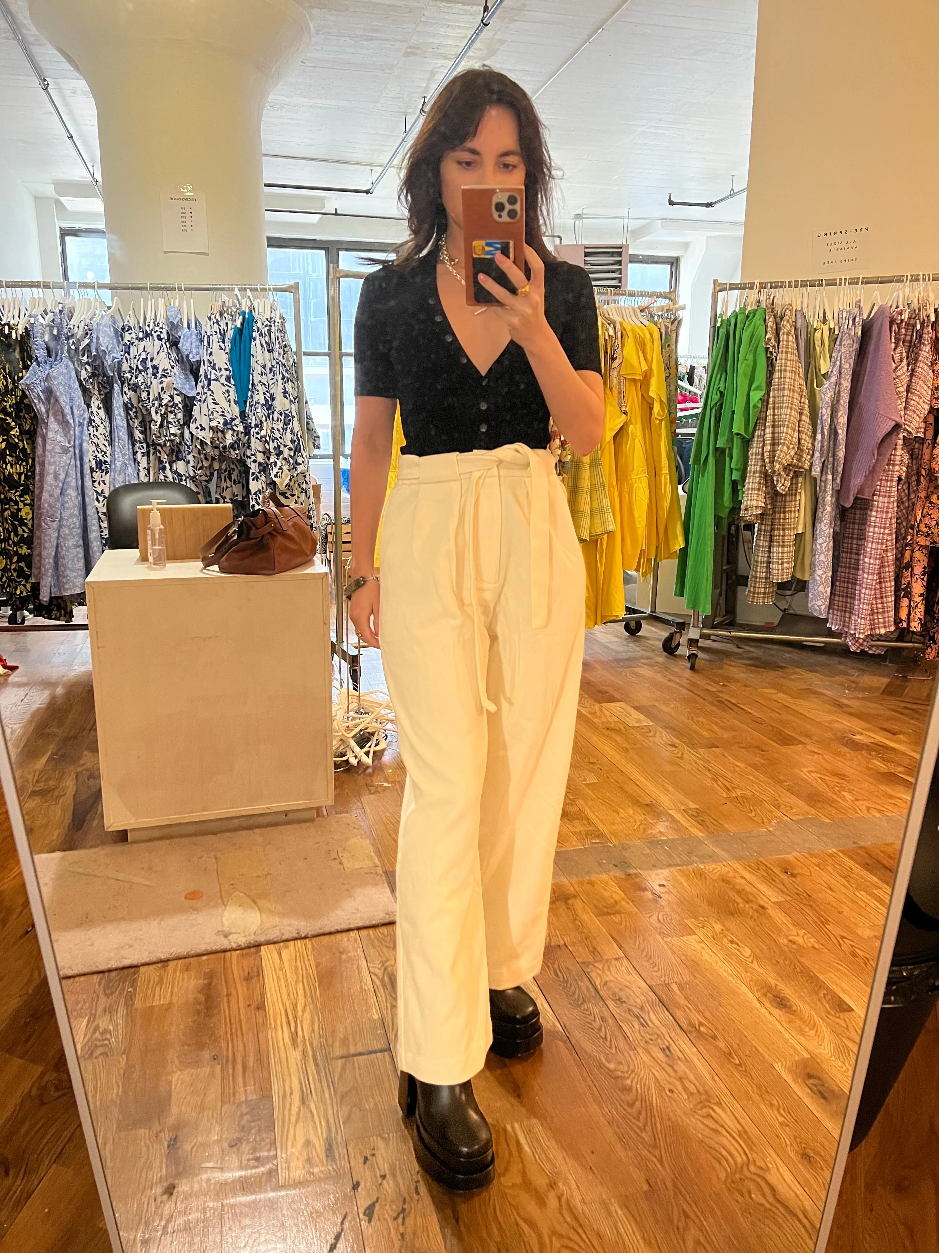 Abby Pant - Latte sold by WRAY product image thumbnail 3