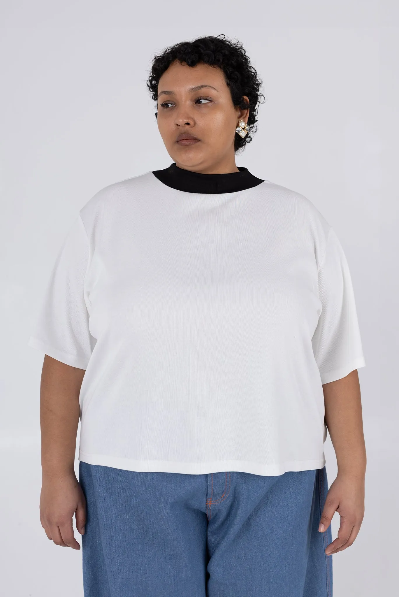 Condor Tee - Off White/Black sold by WRAY