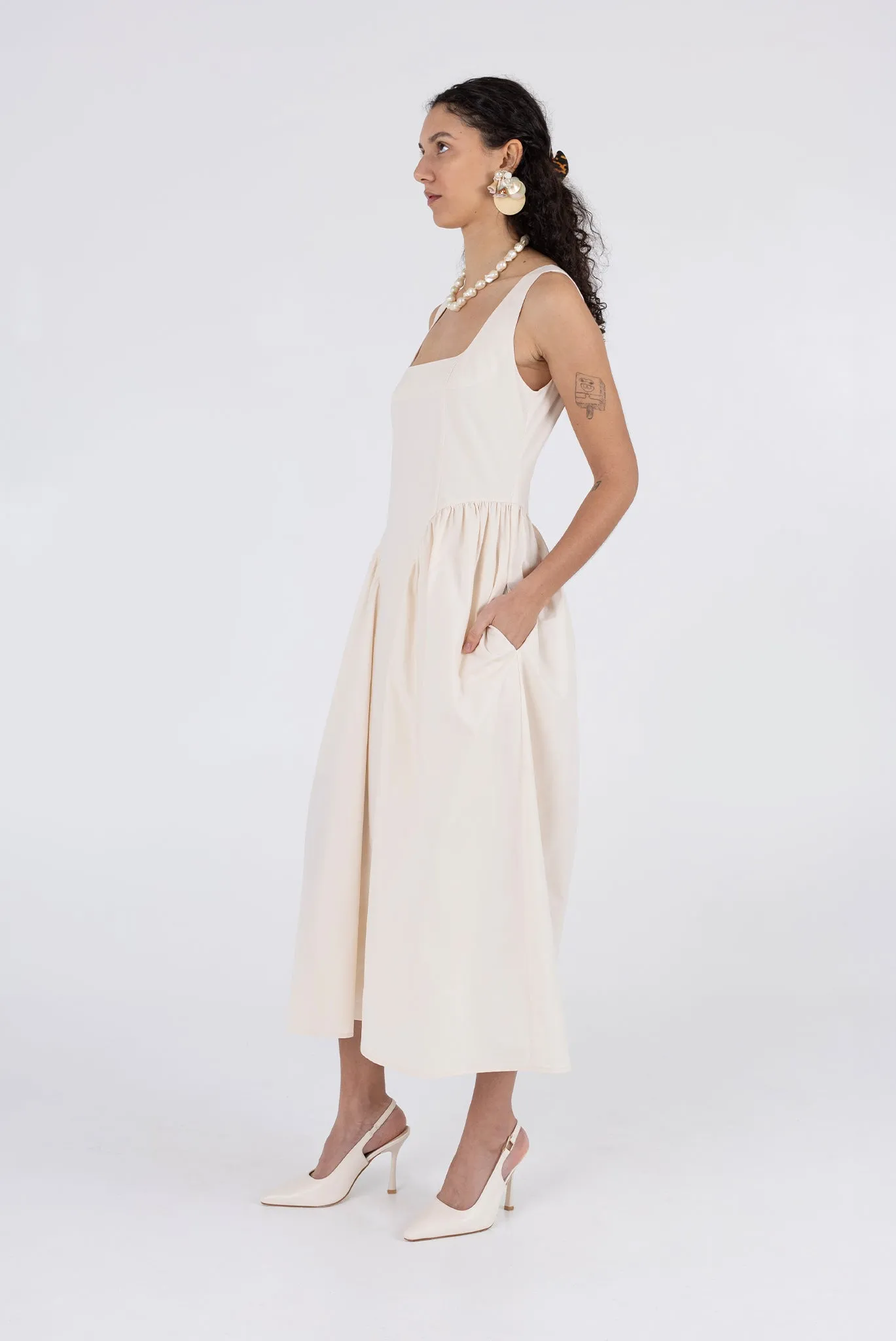 Vanessa Dress - Parchment sold by WRAY product image thumbnail 4