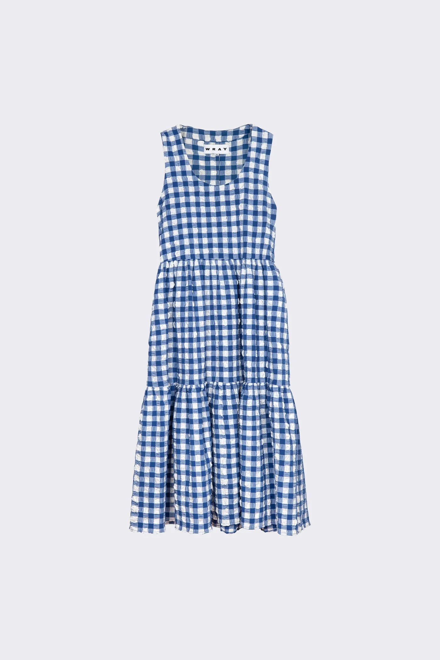 Austin Dress - Navy Check sold by WRAY