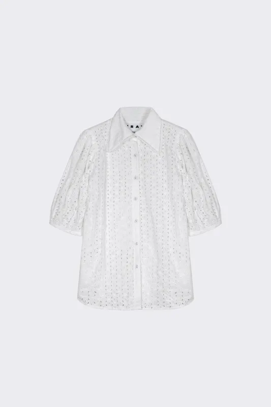 Madeline Top - Salt Eyelet sold by WRAY