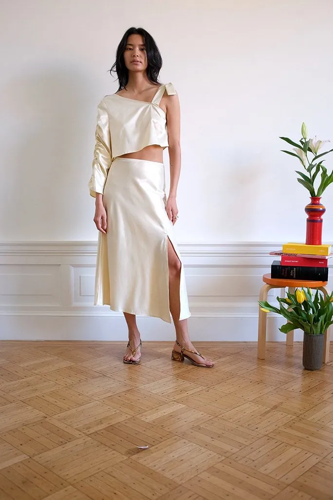 Archive | Slit Skirt - Parchment sold by WRAY product image thumbnail 3