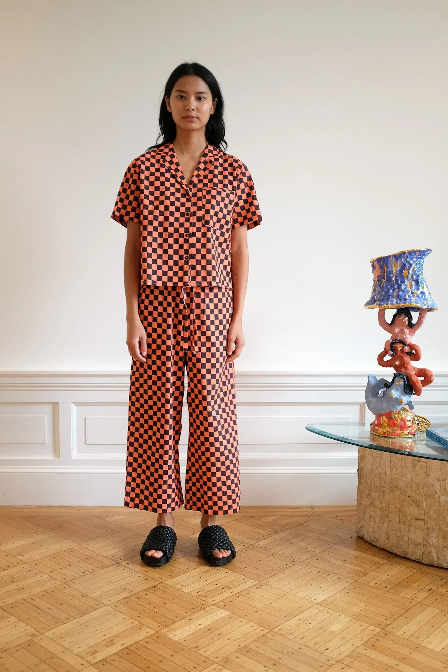 Long Lounge Set - Berry Check sold by WRAY