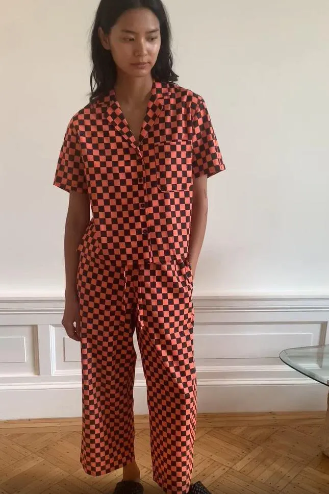 Long Lounge Set - Berry Check sold by WRAY product image thumbnail 5