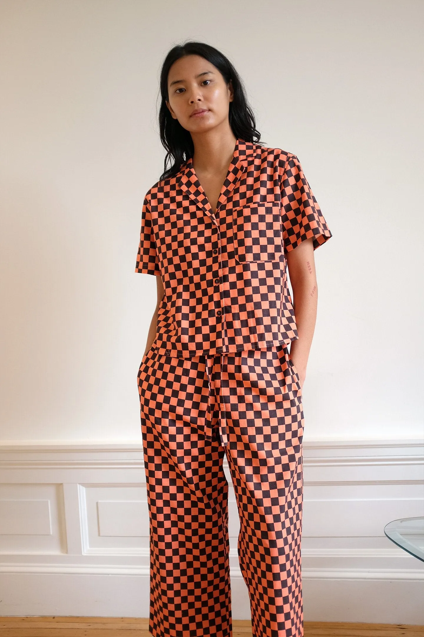 Long Lounge Set - Berry Check sold by WRAY product image thumbnail 4