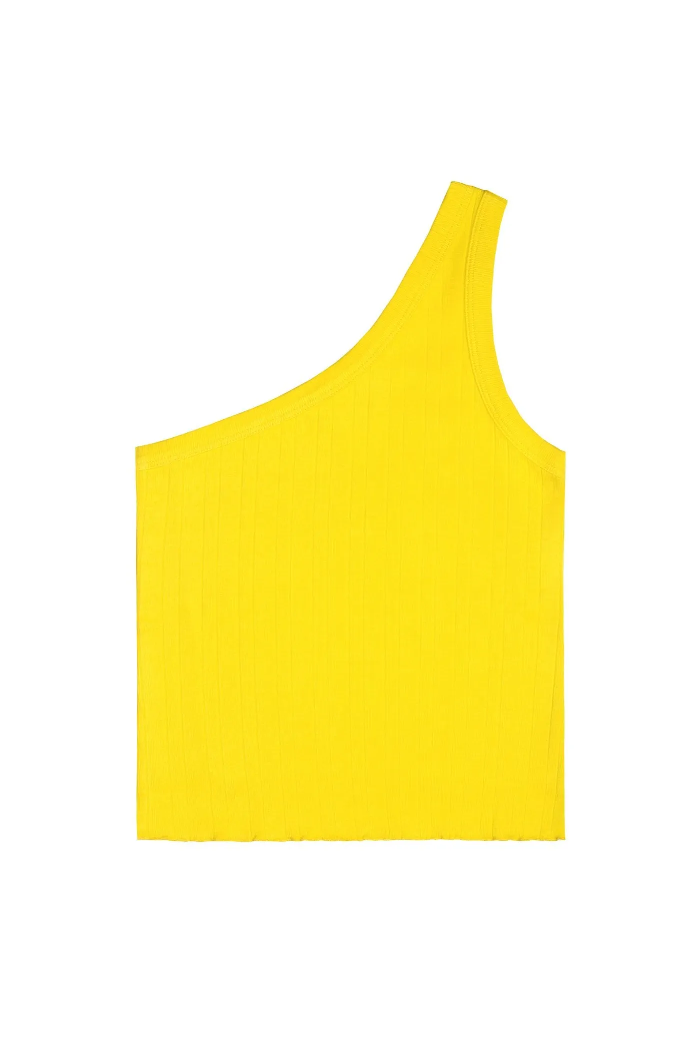 Archive | One Shoulder Tank - Canary sold by WRAY