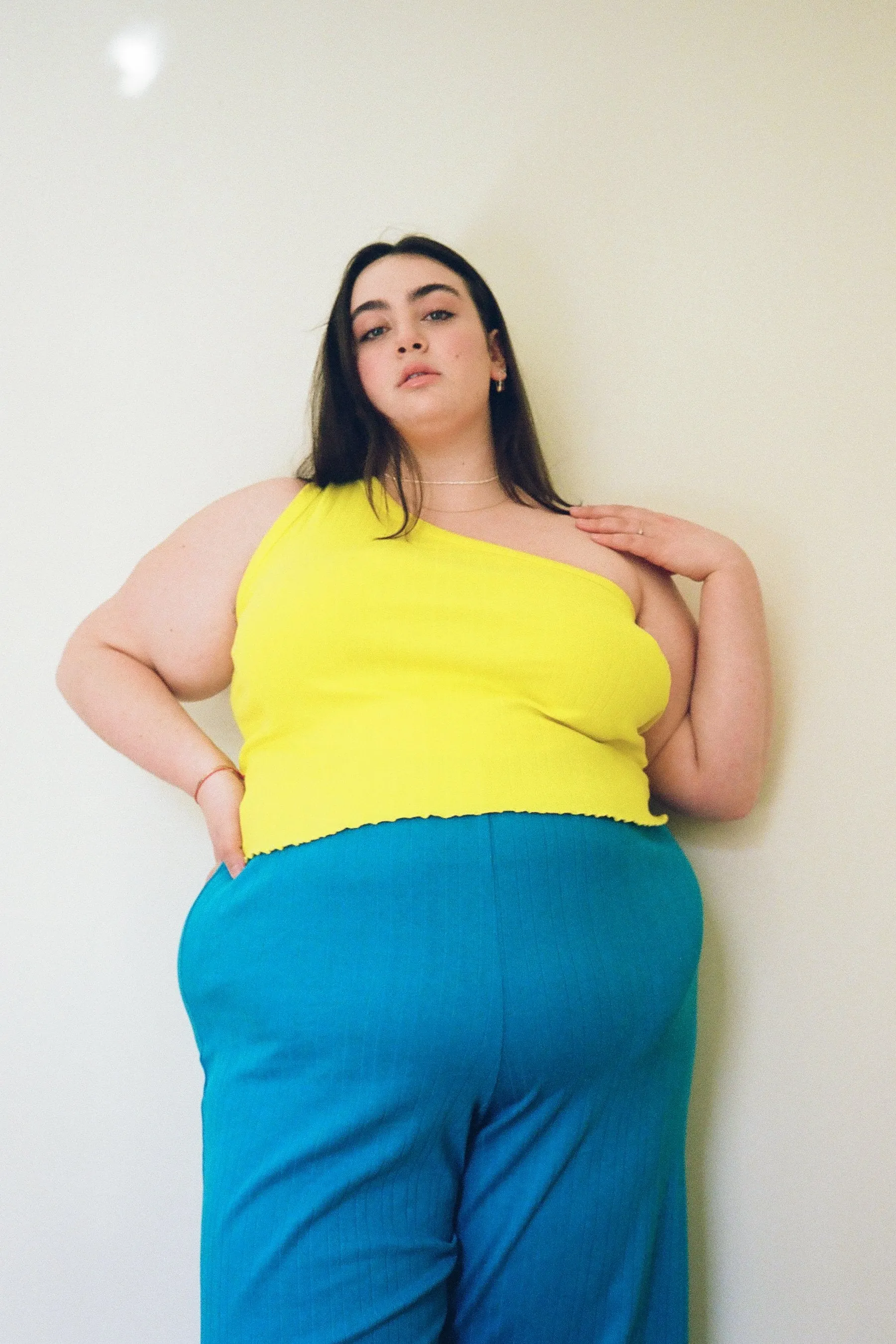 Archive | One Shoulder Tank - Canary sold by WRAY product image thumbnail 2