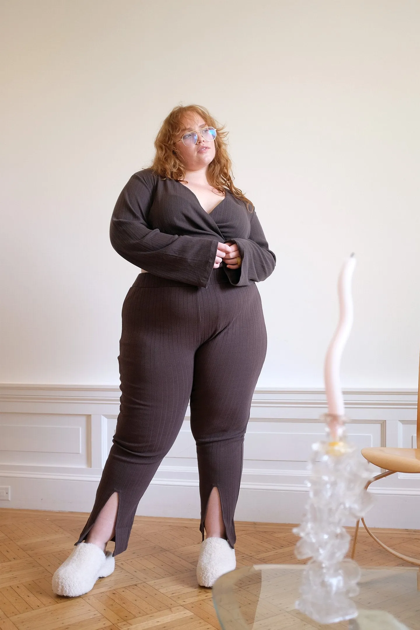 Slit Legging - Chocolate Mousse sold by WRAY product image thumbnail 4