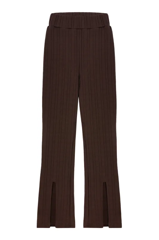 Slit Legging - Chocolate Mousse sold by WRAY