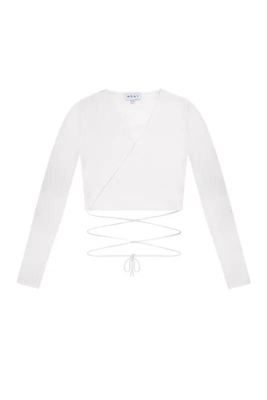 Triangle Wrap Top - Milk sold by WRAY