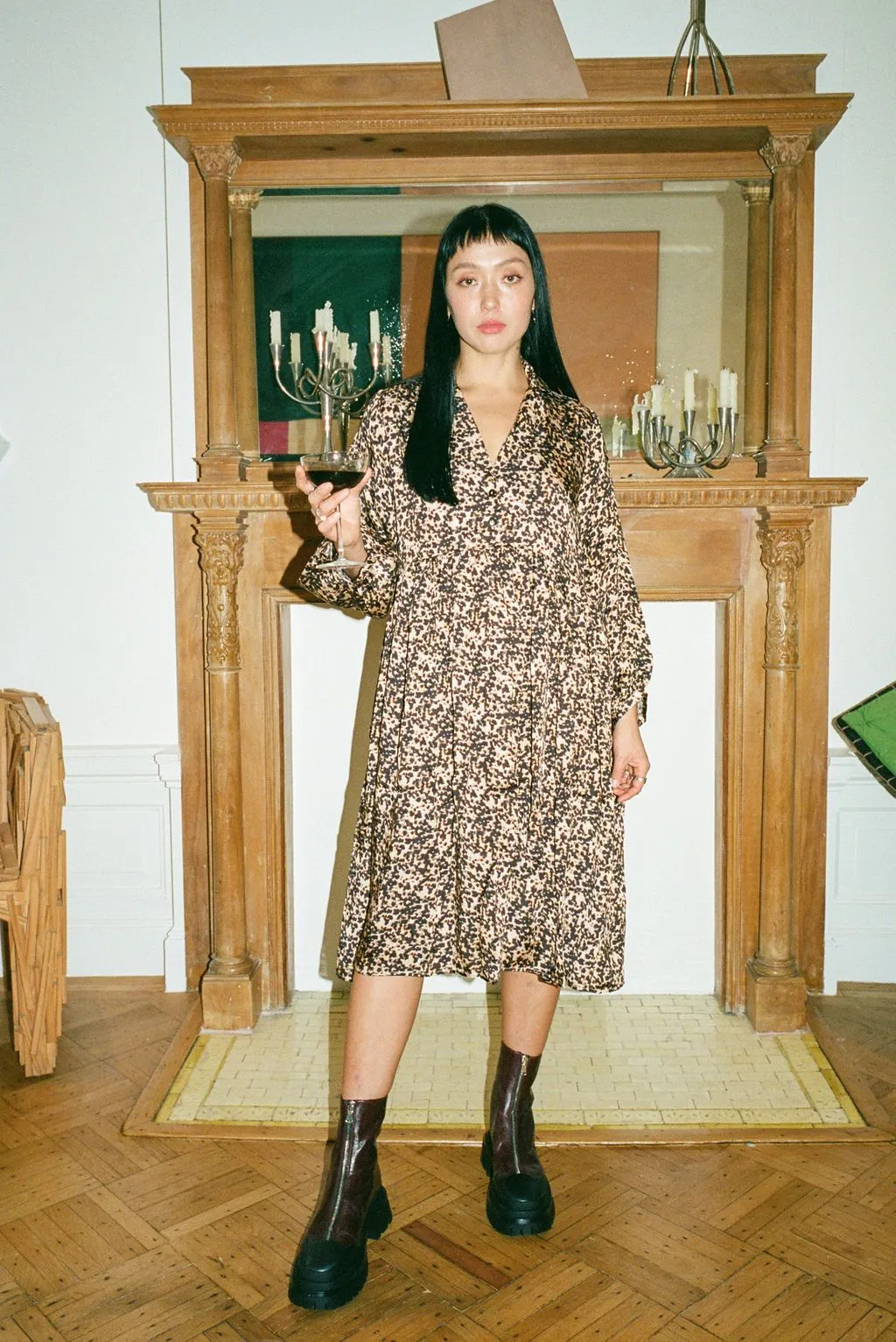 Quinn Dress - Tortoiseshell sold by WRAY product image thumbnail 3